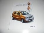 brochure Opel Agila Njoy  2002, Verzenden, Zo goed als nieuw, Overige merken