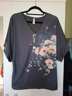Grijs shirt met print van Miss Etam maat M., Maat 38/40 (M), Ophalen of Verzenden, Zo goed als nieuw, Korte mouw