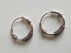 Bali creolen zilver., Verzenden, Gebruikt, Zilver, Zilver