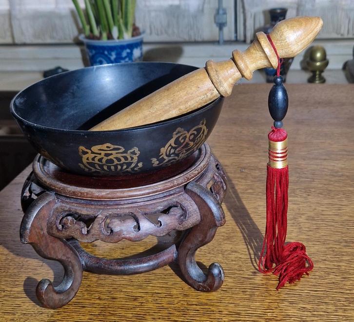 Tibetaanse Klankschaal - Prachtig Geluid!, Antiek en Kunst, Antiek | Woonaccessoires, Ophalen of Verzenden