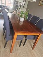 Prachtige hardhouten grote tafel 6-12 persoons kersenhout, Ophalen, 200 cm of meer, 50 tot 100 cm, Zo goed als nieuw