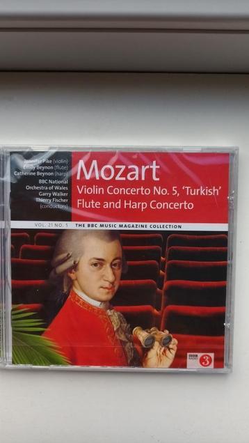 CD - Viool- en Fluit-Harp-concert - W.A. Mozart beschikbaar voor biedingen