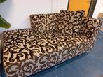 Hoekbank met print, Huis en Inrichting, Banken | Sofa's en Chaises Longues, Ophalen, Gebruikt, Vierpersoons of meer