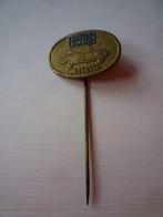 Castella Actief Blauw Metalen Speldje Speld Metaal, Verzamelen, Speldjes, Pins en Buttons, Ophalen of Verzenden, Zo goed als nieuw