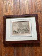 Oude gravure in lijst - St. Pieters Berg 1761, Antiek en Kunst, Ophalen of Verzenden