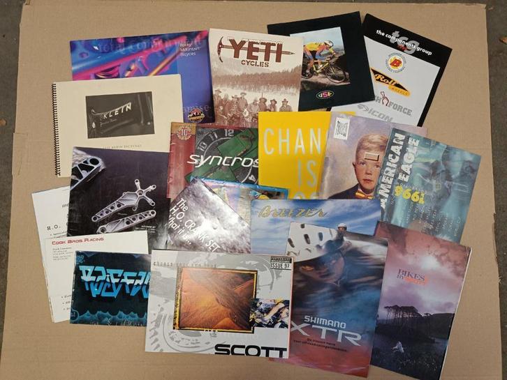 Partij retro mountainbike folders Yeti XTR Klein Syncros, Fietsen en Brommers, Fietsonderdelen, Zo goed als nieuw, Mountainbike