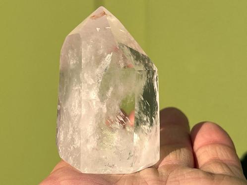 Bergkristal obelisk punt mineralen 184, Verzamelen, Mineralen en Fossielen, Mineraal, Ophalen of Verzenden