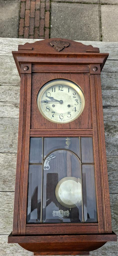 Antieke wandklok Harmonie Gong, Antiek en Kunst, Antiek | Klokken, Ophalen