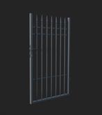 Klassieke zwarte looppoort met speerpunten 100x160, Tuin en Terras, Tuinpoorten, Nieuw, Ophalen of Verzenden, Looppoort, 150 tot 200 cm