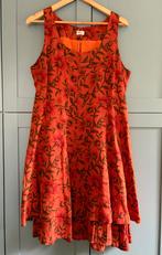 Heart Linnen Jurk XL Oranje/rood Bloemen, Ophalen, Heart, Maat 46/48 (XL) of groter, Oranje