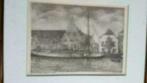 grote mooie ets stadstimmerwerf Leiden Karel Kok 1986 42/200, Antiek en Kunst, Kunst | Etsen en Gravures, Ophalen