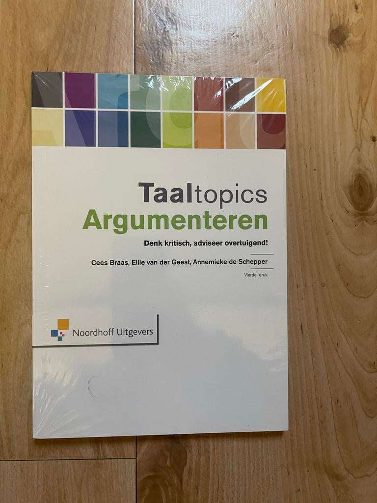 Taaltopics Argumenteren - Nieuw!, Boeken, Studieboeken en Cursussen, Ophalen, Nieuw, HBO