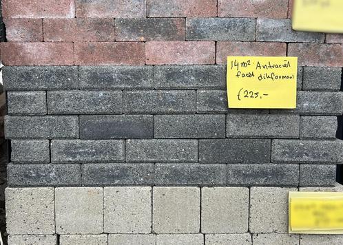 Nieuwe Restpartijen, voor mooie prijzen!, Tuin en Terras, Tegels en Klinkers, Nieuw, Klinkers, Beton, 10 m² of meer, Ophalen