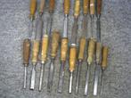 Beitels. 18 stuks, Antiek en Kunst, Antiek | Gereedschap en Instrumenten, Verzenden