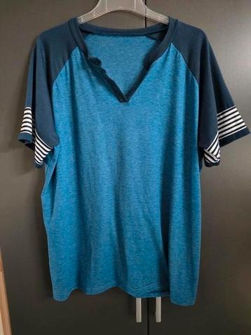 Sportief t-shirt maat 2xl in 2 kleuren blauw beschikbaar voor biedingen