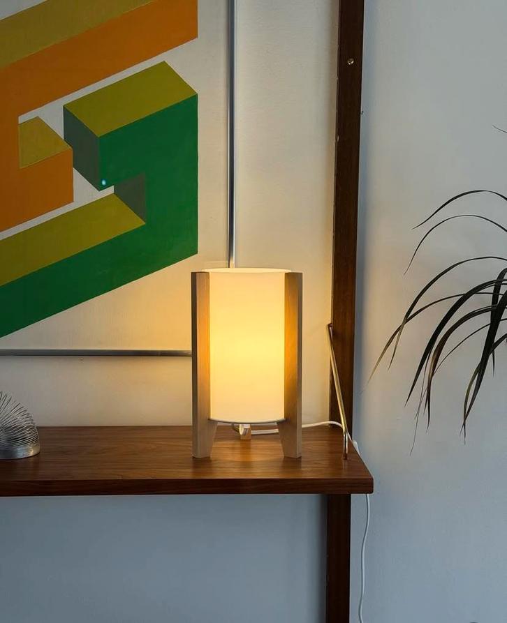 Vintage IKEA tafellamp "Porfylit" (Japanse stijl), jaren 90, Huis en Inrichting, Lampen | Tafellampen, Zo goed als nieuw, Minder dan 50 cm