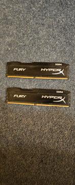 RAM DDR4 Kingston HyperX Fury HX421C14FBK2/8, Computers en Software, RAM geheugen, Ophalen, Zo goed als nieuw