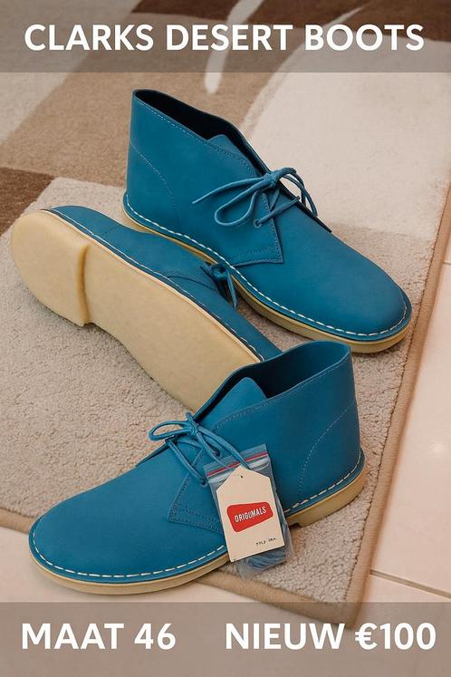 Clarks Originals Desert Boots – Maat 46 – NIEUW, Kleding | Heren, Schoenen, Nieuw, Boots, Blauw, Ophalen of Verzenden