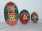 3 delig russische matroesjka baboesjka ei religieus, Ophalen of Verzenden, Gebruikt