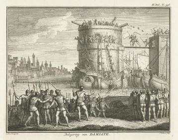 Gravure Belegering van Damiate beschikbaar voor biedingen