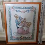 2 Borduur schilderij-vintage-beatrice potter-Verzend ook, Antiek en Kunst, Curiosa en Brocante, Ophalen