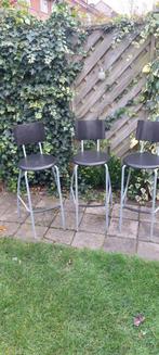 3 Barkrukken voor buiten en eventueel binnen, Huis en Inrichting, Barkrukken, Ophalen, Gebruikt, 90 cm of meer, Metaal