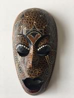 Aboriginal Dot-Painting Masker uit Australië 20cm L.10,5cm B, Ophalen of Verzenden