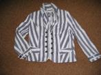 prachtig blauw/wit gestreept jasje Scarva maat 42, Ophalen, Blauw, Scarva, Maat 42/44 (L)
