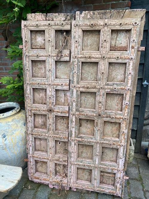 Stoere oude deuren uit India., Huis en Inrichting, Woonaccessoires | Wanddecoraties, Gebruikt, Ophalen