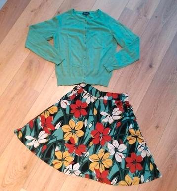 King Louie Serena Coronado Skirt Topanga Petrol S nieuw 