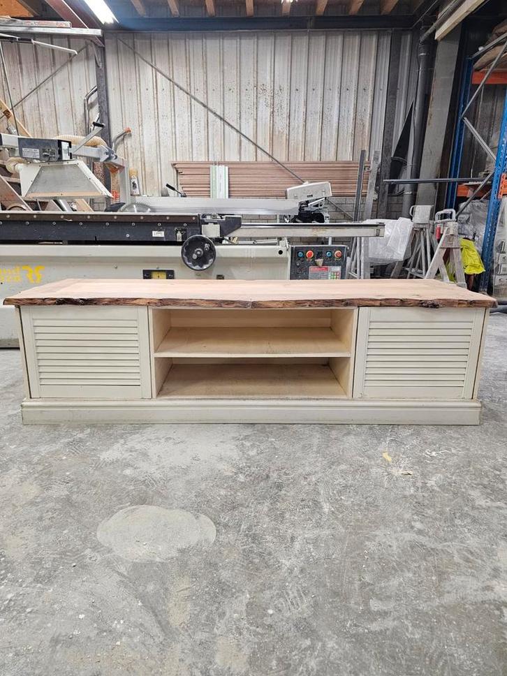 Uniek TV Meubel van Amsterdams Hout - DIY, Huis en Inrichting, Kasten | Televisiemeubels, Ophalen of Verzenden