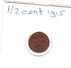 halve cent 1915, Verzenden, Koningin Wilhelmina, Overige waardes, Losse munt