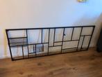 Wandrek metaal industrieel 150x55 cm zwart, Doe-het-zelf en Verbouw, Glas en Ramen, Ophalen, Zo goed als nieuw, Minder dan 80 cm