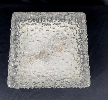 11866 Vintage glazen plafoniere plafonniere plafondlamp lamp beschikbaar voor biedingen