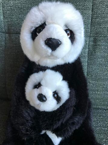 WNF knuffel panda moeder en babypanda origineel! 🐼🐼 beschikbaar voor biedingen