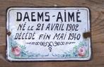 uniek emaille bord van Daems-Aime., Antiek en Kunst, Ophalen of Verzenden