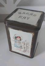 Sarah kay blikje vintage blik bruin met afbeeldingen Sarah, Ophalen of Verzenden, Zo goed als nieuw, Overige, Overige merken