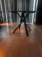 IKEA. Eettafel rond  - Zwart/Grijs Blad, Huis en Inrichting, Tafels | Salontafels, Ophalen, 50 tot 75 cm, Zo goed als nieuw, Metaal