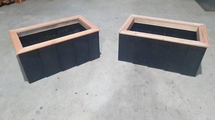 Circulaire plantenbak van Zweeds rabat, Tuin en Terras, Bloembakken en Plantenbakken, Zo goed als nieuw, Hout, Binnen, Balkon