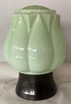 Art Deco pastel groene Thabur Tulpen lamp,bloem,plafond 1930, Antiek en Kunst, Antiek | Lampen, Ophalen