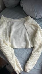 White knit top (sleeves), Ophalen of Verzenden, Zo goed als nieuw