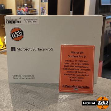 Microsoft Surface Pro 9  I7-1255U 16GB/256GB SSD Win 11 | Ni