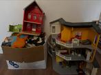 Doos vol playmobil + huis, Ophalen, Gebruikt