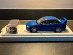 MOTORHELIX 1:18 MITSUBISHI LANCER EVOLUTION IV Icelle Blue, Hobby en Vrije tijd, Modelauto's | 1:18, Ophalen of Verzenden, Nieuw