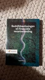 Bedrijfsbeslissingen en financiële verantwoording - Heeze, Ophalen of Verzenden, Beta, Zo goed als nieuw, HBO