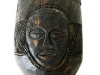 Afrikaans houten trommel / tamtam / Djembe met gezichten, Muziek en Instrumenten, Trommel, Ophalen of Verzenden