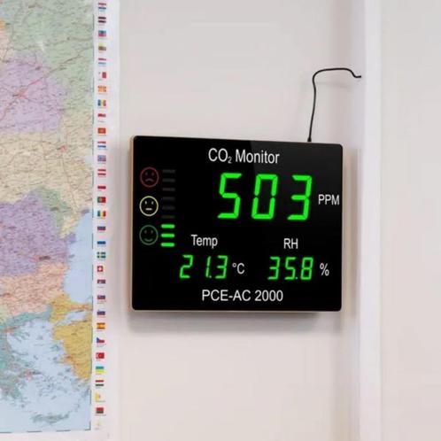 55 % KORTING - PCE INSTRUMENTS LUCHTKWALITEITMETER AC 2000., Doe-het-zelf en Verbouw, Meetapparatuur, Nieuw, Overige meters, Ophalen of Verzenden