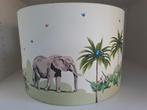 Lampenkap (hanglamp) jungle / olifant zebra, Ophalen, Zo goed als nieuw, Lamp