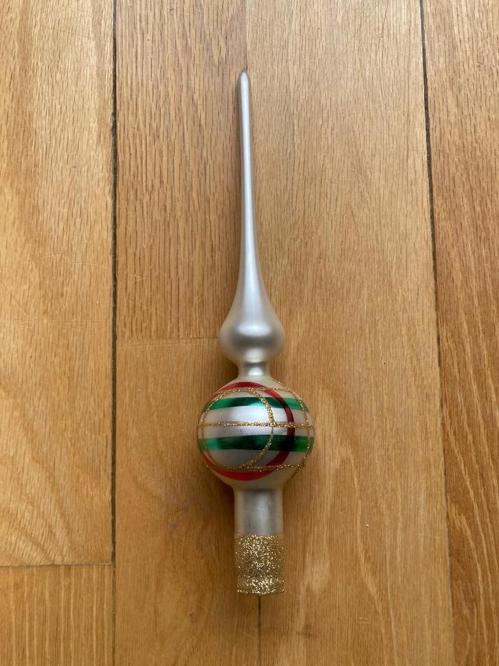 Vintage Feinster glasschmuck kerstboom pieken, Diversen, Kerst, Nieuw, Ophalen of Verzenden