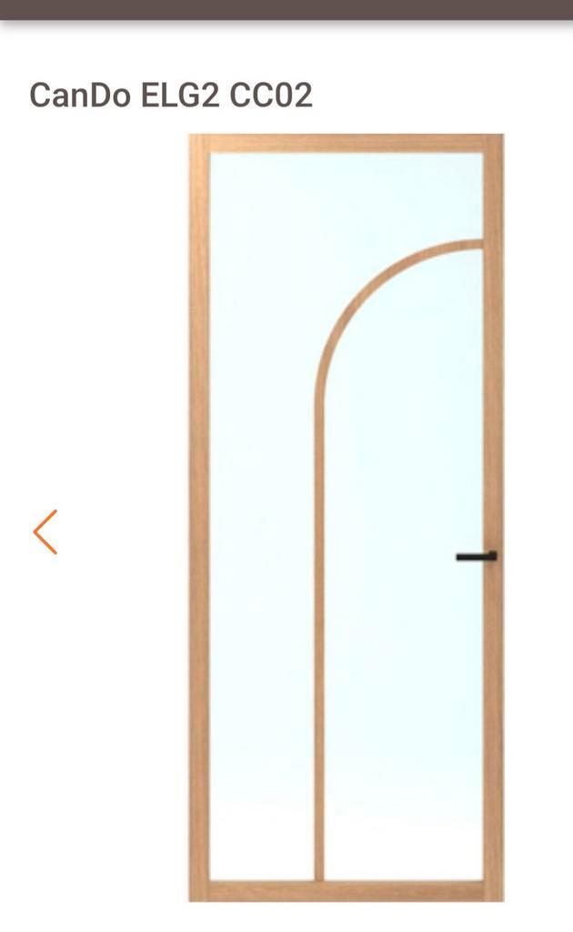 Cando Stompe Binnendeur Japandi 93x231.5cm, Doe-het-zelf en Verbouw, Deuren en Horren, Nieuw, Binnendeur, 215 cm of meer, Ophalen